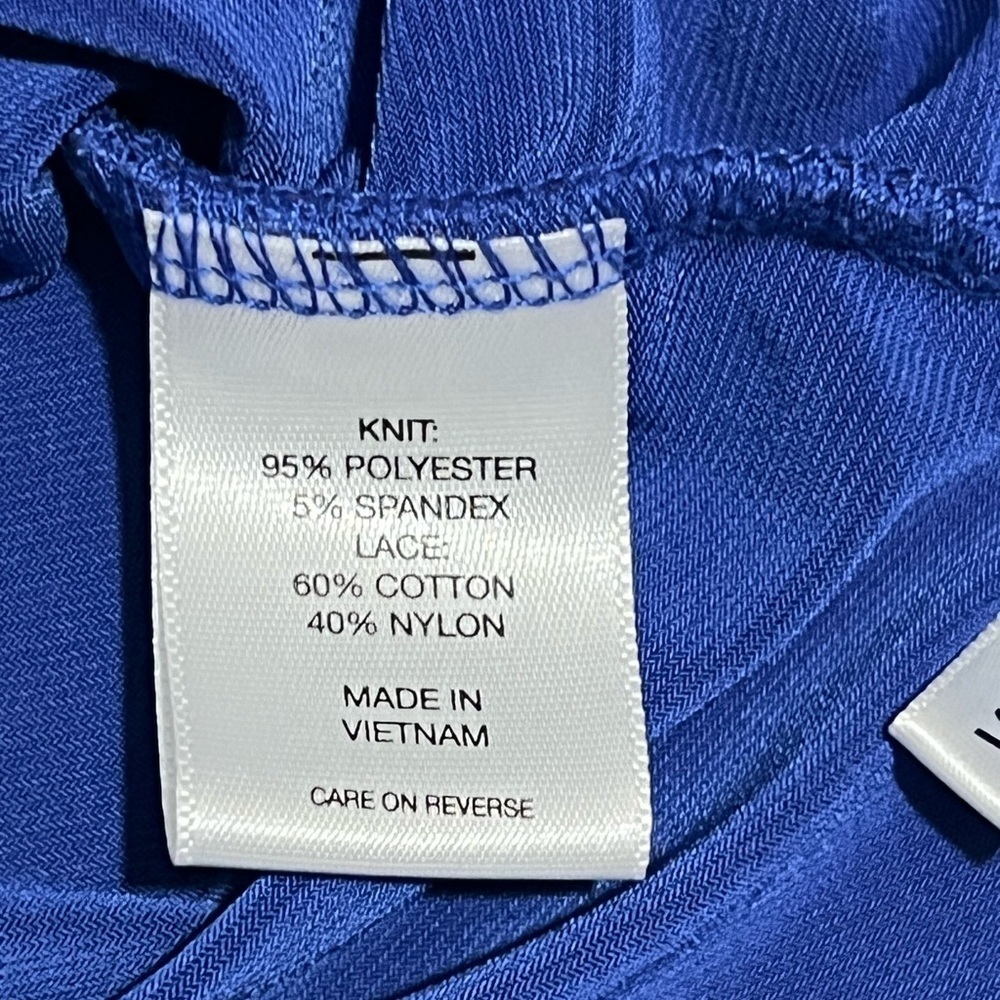 New York & Co. - Womens Sleeveless Blue Top Sz. SM - Picture 5 of 6